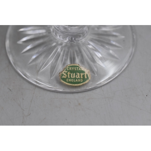 308 - Stuart Crystal Trumpet Vase (9