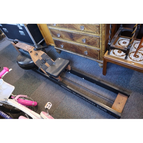 719 - WaterRower Club Rowing Machine working when tested missing the digital readout but does not detract ... 