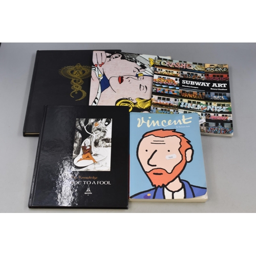 731 - A Selection of Five Art Related Books To Include Vincent By Barbara Stok, Subway Art By Martha Coope... 