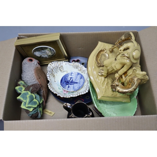 851 - A Selection of Ceramics To Include Eichwald Horse Figure, Delftware, And More. Some AF