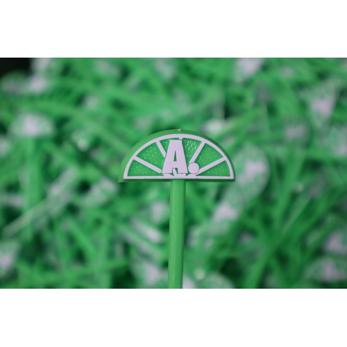 868 - Very Large Selection of Plastic Green Cocktail Sticks