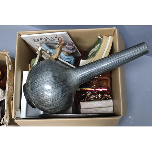 927 - Large Five box Mixed Lot of Unchecked and Unsorted Items to include Ceramics, Glassware, statues and... 