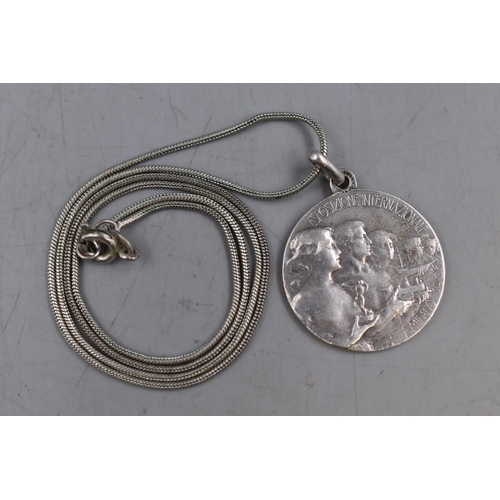 7 - Silver 925 Commemorative Pendant Necklace