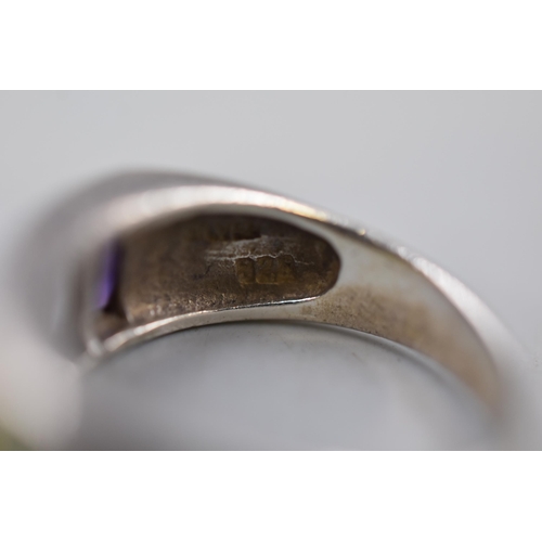 60 - Silver 925 Multi Stoned Ring Size L