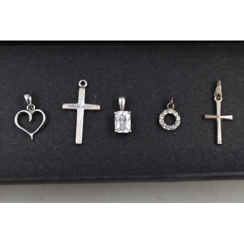 76 - A Selection of Ten Silver Charms and Pendants