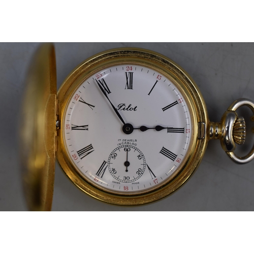 96 - Pilot Pocket Watch on Chain