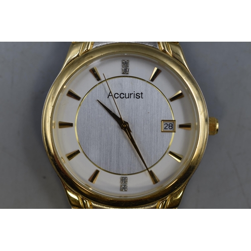 104 - Accurist Quartz Gents Watch (Working)