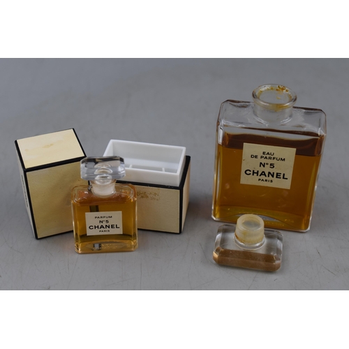 123 - Two Bottles of Chanel No. 5 Parfum 50ml and 7ml