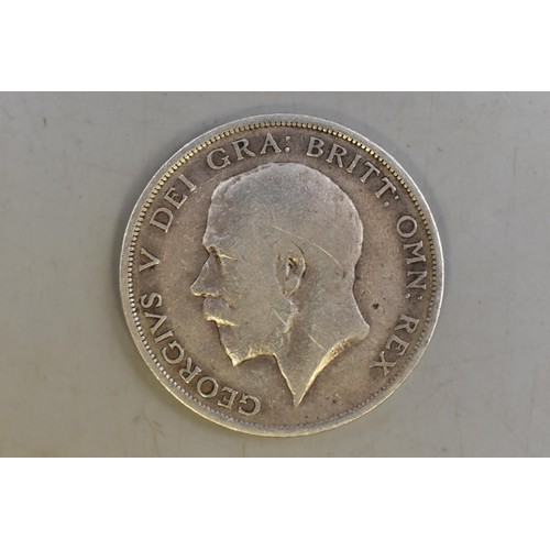 157 - George V 1916 Silver Half Crown