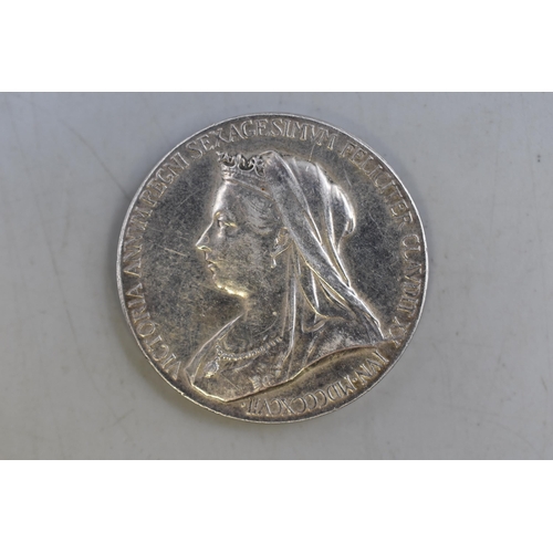 158 - Victoria Silver 1897 Diamond Jubilee Medallion