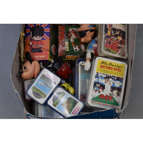 583 - A Selection of Retro Playing Cards, Top Trumps, And Games. Includes Frosties Playing Cards, British ... 