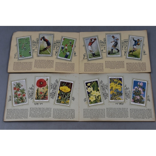 178 - Seven John Player and Wills Cigarette Card Albums including Cricketers, George V, Royal Air Force, A... 