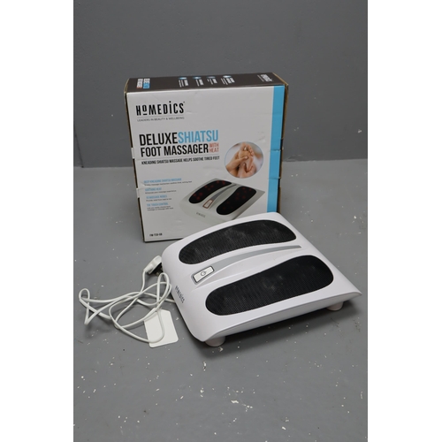 605 - Homedics Deluxe Shiatsu Foot Massager (Working When Tested)