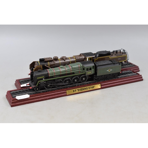 187 - Two Die/cast Model Steam Trains With Plastic Trim, ' No 92220 Evening Star and Pacific Chapelon Nord... 