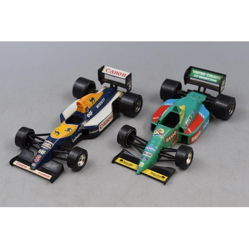 195 - Two Unboxed Bburago Model Formula One Racing Cars, Williams FW V14 and Benetton Ford B 188, Both Sca... 