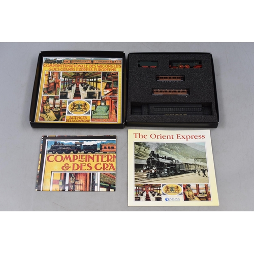 198 - Editions Atlas Collections, Orient Express Model Train Set, 1:220 Z Scale Complete With Presentation... 