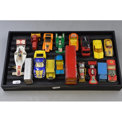 202 - A Selection of Sixteen Playworn Diecast Toys To Include Corgi And Matchbox