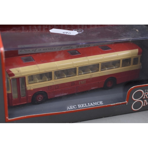 208 - Two Boxed Corgi AEC Reliance Omnibus', 1:76