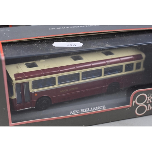 208 - Two Boxed Corgi AEC Reliance Omnibus', 1:76