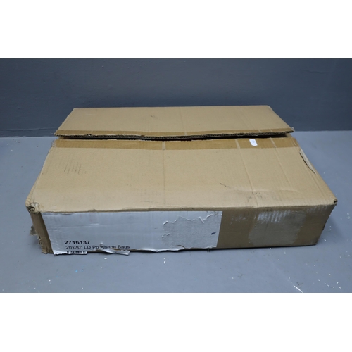 622 - 1000 Clear Polythene Food Bags, 500x750mm