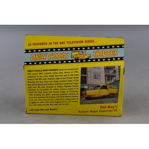 209 - Lledo Collectors Die-Cast Model, Del-Boy's 'Only Fools and Horses' Reliant Van Scale 1:43 Compl... 