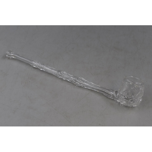 221 - Art Glass Crystal Smokers Pipe (9