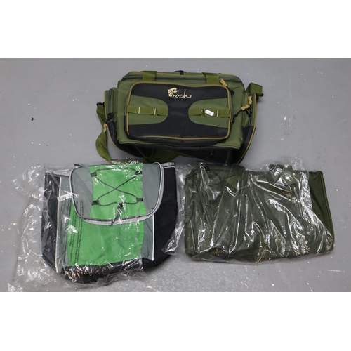 636 - Three New Fishing Carryall Bags