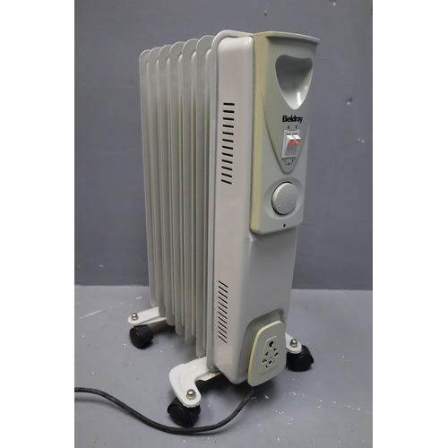 641 - Beldray Oil Heater (Powers on) Approx. 21.5