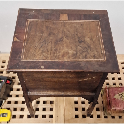 655 - Antique Sewing Box and Contents