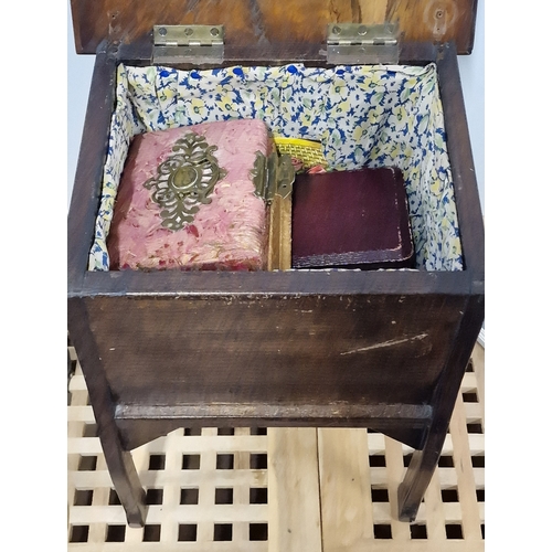 655 - Antique Sewing Box and Contents