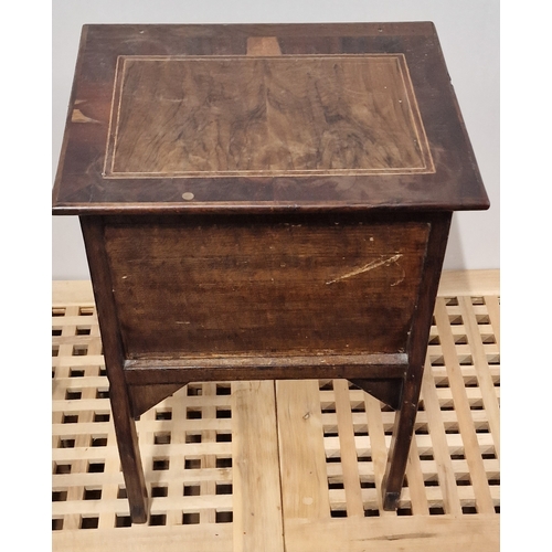 655 - Antique Sewing Box and Contents