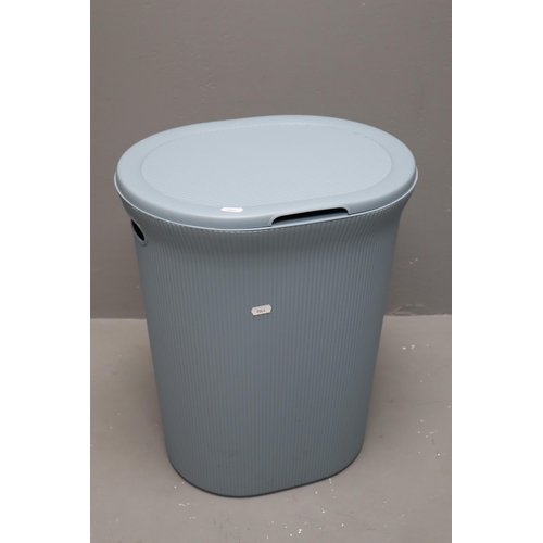 659 - Blue Tatay Laundry Basket with Lid Approx 20