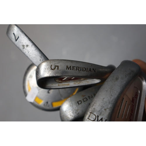 688 - Mixed selection of Golf Clubs including Future Pro, Meridian, Donnay Irons and Dunlop Fairway