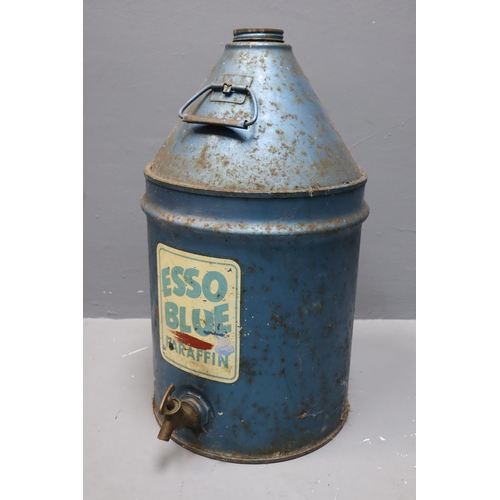 749 - Esso Blue parafin container with tap, 20