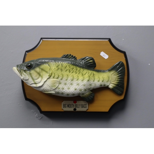 697 - An Original 1999 Big Mouth Billy Bass, Working When Tested. Batteries Not Included