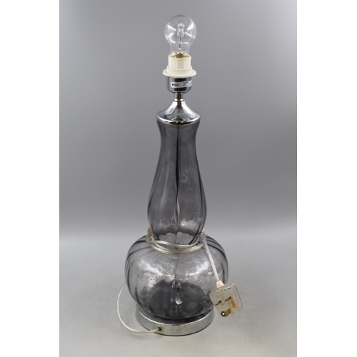 783 - Large Glass Genie Lamp Fitted With lazy Switch 21