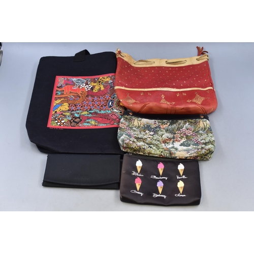 787 - Mixed Selection of Bags Including Suzy Smith Purse, Bulurru Australia Painting Bag and More