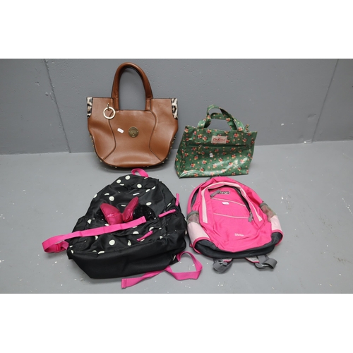 798 - Four Bags To Include GAP Minnie Mouse Backpack, Vango, Mulberry Handbag, And Cath Kidston