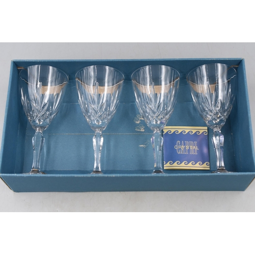 804 - Three Boxed Sets of Crystal Wine Glasses, To Include Preludio, Dartington, And Melodia