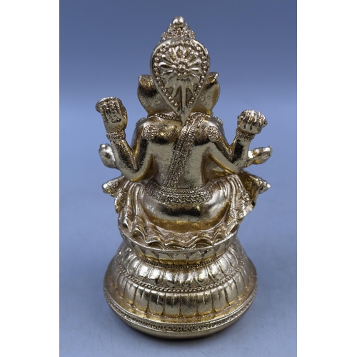 289 - Gold Effect Ganesh Relegious Statue 8