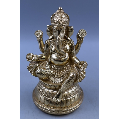 289 - Gold Effect Ganesh Relegious Statue 8