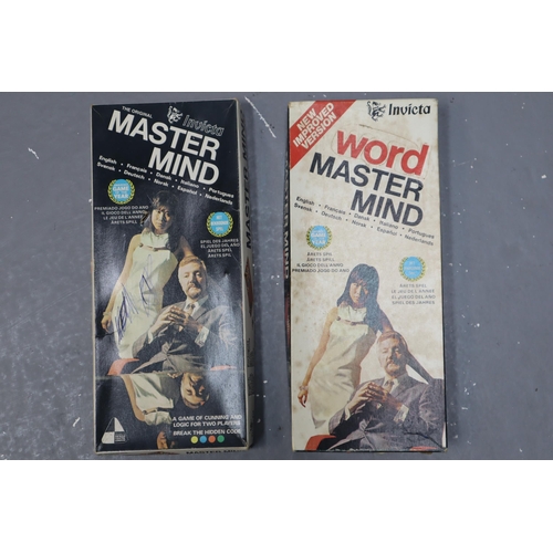 816 - Selection of Boxed Vintage Games to include Master Mind, Word Master, Dragster, Monopoly and more