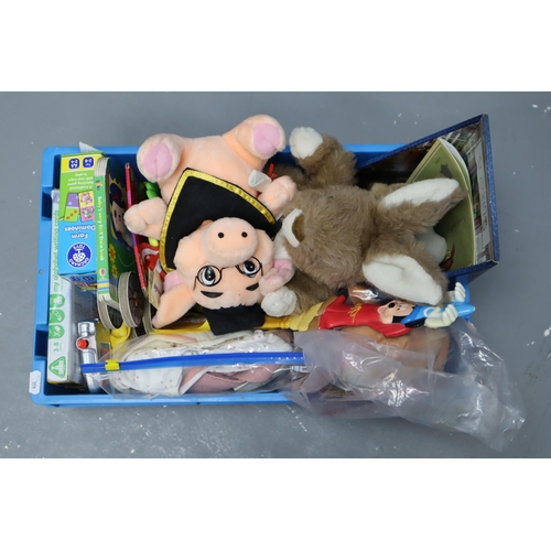 833 - Mixed Selection of items to include Bing SulaToy, Bunny Soft Toy, Books, Mr Tumble Phone and more