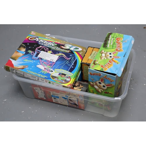 835 - Mixed Selection of Boxed Children’s Games and Puzzles to include Mustafa Hamster, Bunny Jump, ... 