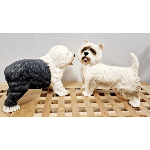 304 - Coopercraft Terrier and An Old English Sheepdog ( unknown make). Both are approx 8 inches long