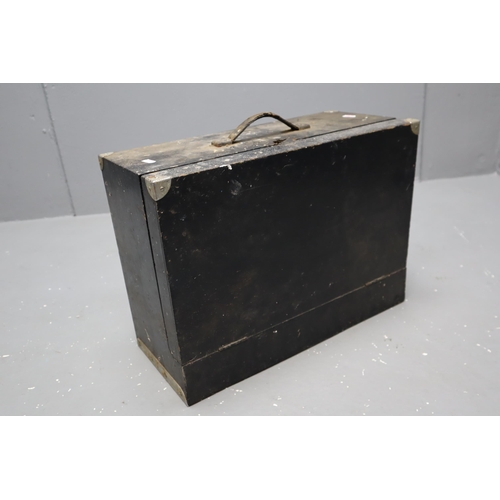 843 - Vintage Hand made Tool Box Complete with Tools Contents