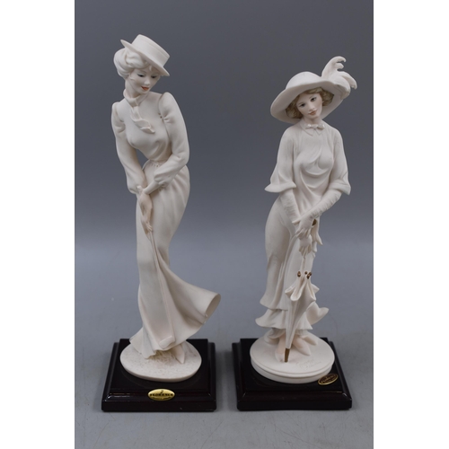 311 - Two Parian Lady Figures by Florence Giuseppe Armani, Marked (10”)