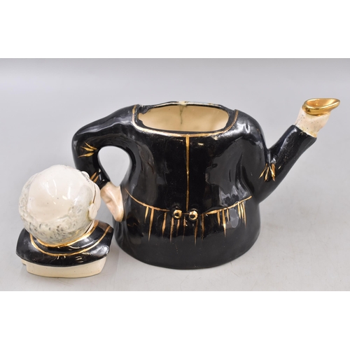 319 - Vintage Character Tea Pot by Lingard (8”)