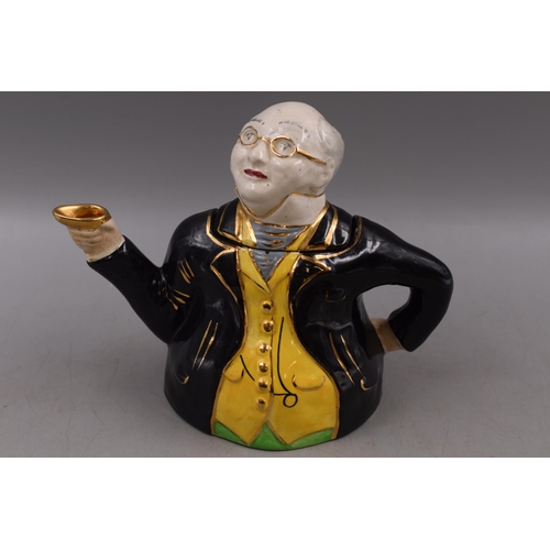 319 - Vintage Character Tea Pot by Lingard (8”)