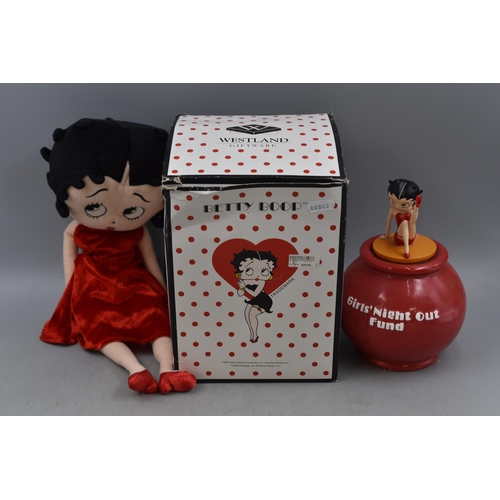 321 - Betty Boop ' Girls Night Out Fund' Jar, Approx 9